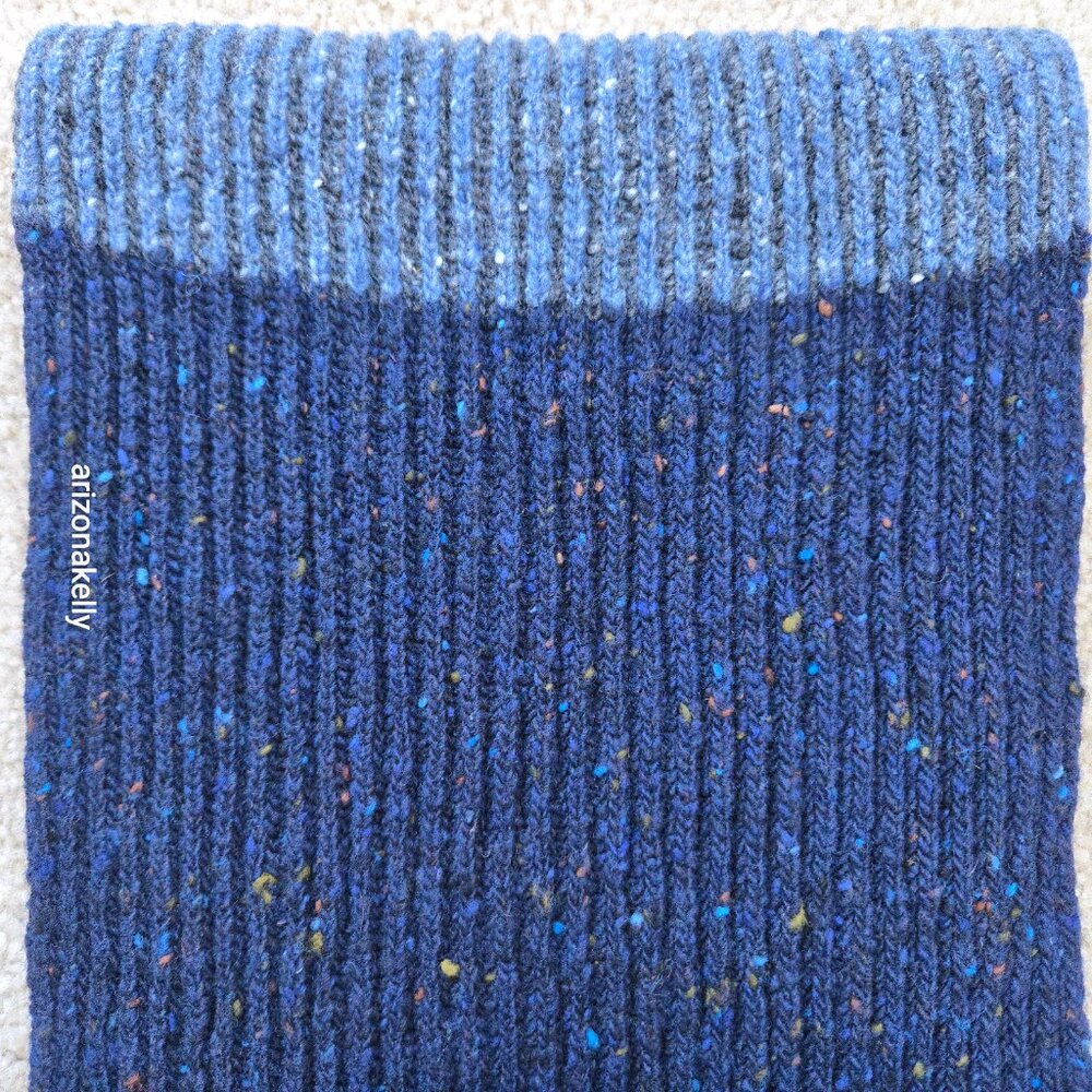 NWT Mackie Wool Scarf Ribbed Flecked Speckled Donegal Scotland - Picture 9 of 15